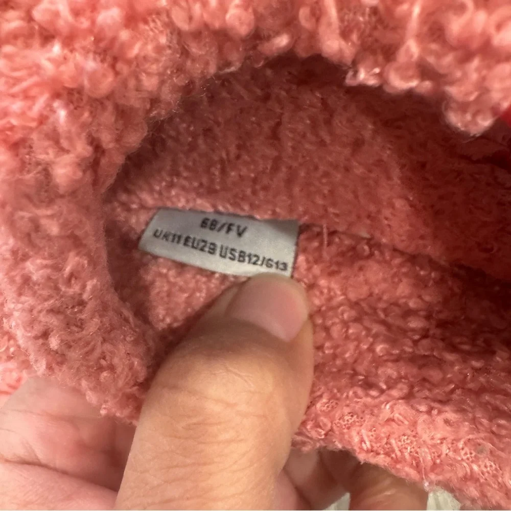 HUNTER Pink Sherpa Slippers Girls 13 Insulated Fuzzy Cozy Soft Cushioned